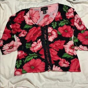 August Silk floral sweater